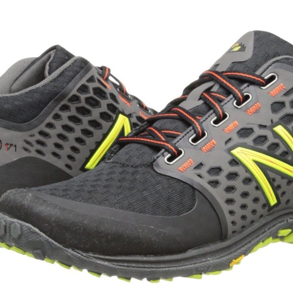 New Balance Black and Neon Yellow Sneakers